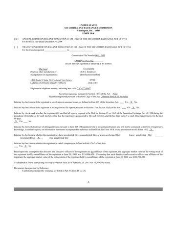 Thumbnail UMH Properties 10-K Annual Report 