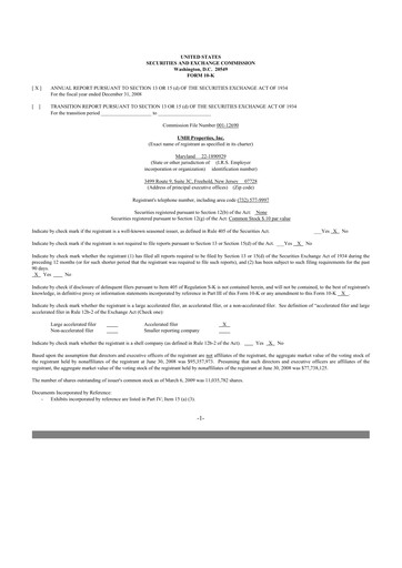 Thumbnail UMH Properties 10-K Annual Report 