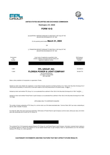 Miniature Nextera Energy 10-Q Rapport trimestriel  