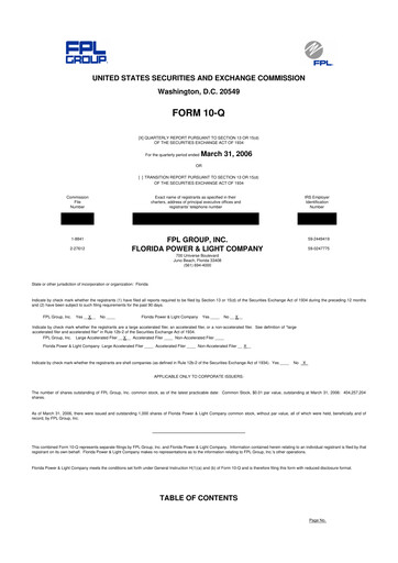 Miniature Nextera Energy 10-Q Rapport trimestriel  