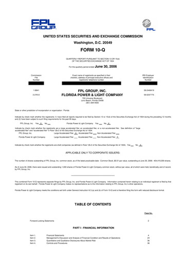 Miniature Nextera Energy 10-Q Rapport trimestriel  