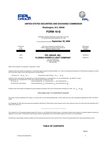 Vorschaubild Nextera Energy 10-Q Quartalsbericht  