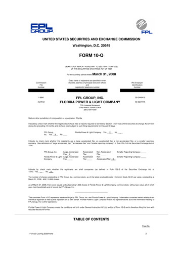 Vorschaubild Nextera Energy 10-Q Quartalsbericht  