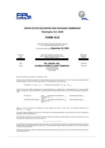 Vorschaubild Nextera Energy 10-Q Quartalsbericht  