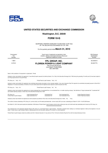 Vorschaubild Nextera Energy 10-Q Quartalsbericht 2010 