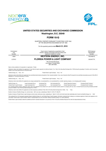 Vorschaubild Nextera Energy 10-Q Quartalsbericht 2018 