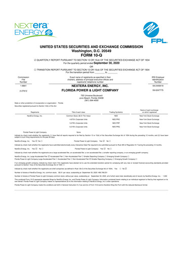 Vorschaubild Nextera Energy 10-Q Quartalsbericht 2020 