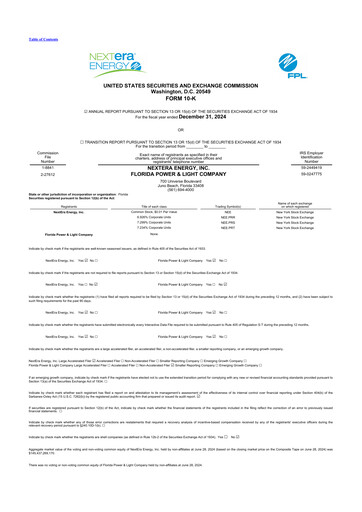 Thumbnail Nextera Energy 10-K Annual Report 2024