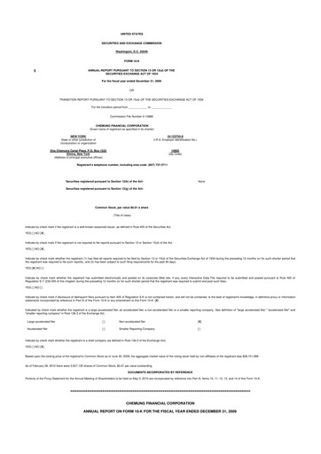 Thumbnail Chemung Financial Corporation 10-K Annual Report 