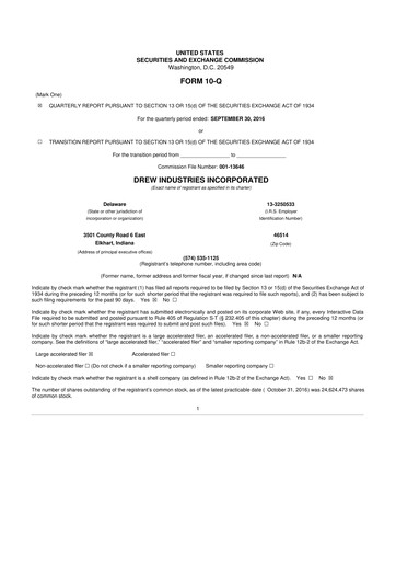 Thumbnail LCI Industries
 10-Q Quarterly Report FY2016 