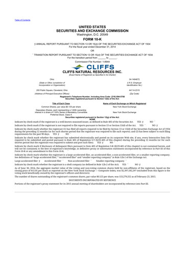 Thumbnail Cleveland-Cliffs 10-K Annual Report 2014