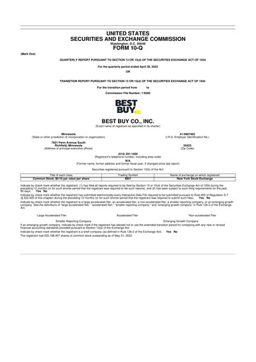 Thumbnail Best Buy 10-Q Quarterly Report FY2023 