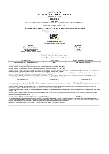 Thumbnail Best Buy 10-K Annual Report 2025