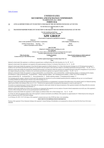 Thumbnail SJW Group
 10-K Annual Report 2024