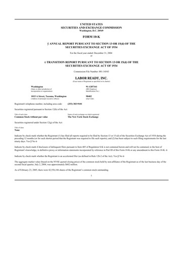 Thumbnail TrueBlue 10-K Annual Report 