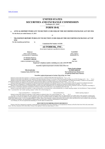 Thumbnail Autodesk 10-K Annual Report 2014