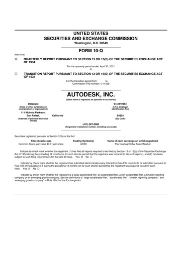 Thumbnail Autodesk 10-Q Quarterly Report FY2022 