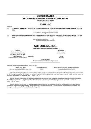 Thumbnail Autodesk 10-Q Quarterly Report FY2023 