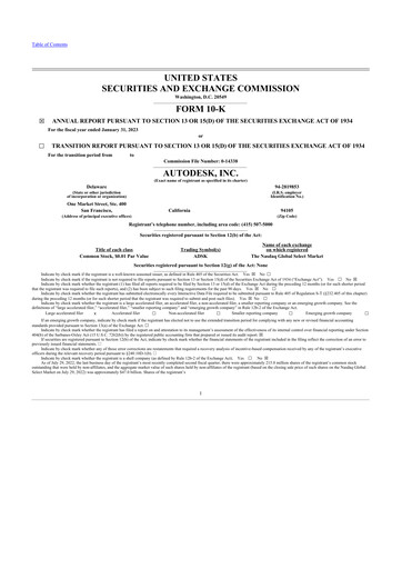 Thumbnail Autodesk 10-K Annual Report 2023