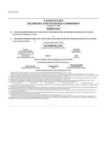 Thumbnail Autodesk 10-K Annual Report 2024