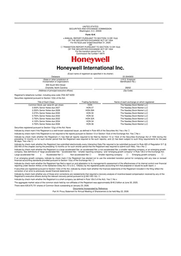 Thumbnail Honeywell 10-K Annual Report 2025