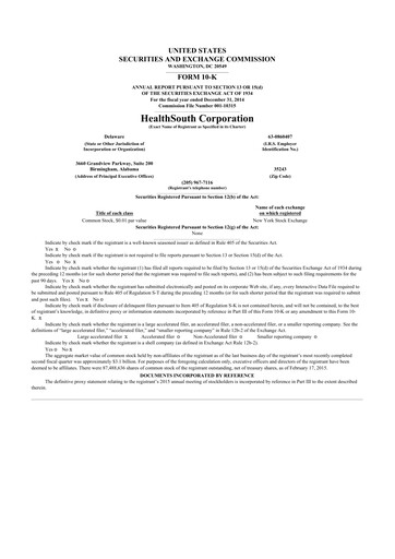 Thumbnail Encompass Health
 10-K Annual Report 2014