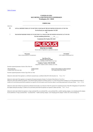 Thumbnail Plexus 10-K Annual Report 2023