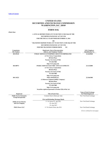 Thumbnail PSEG 10-K Annual Report 