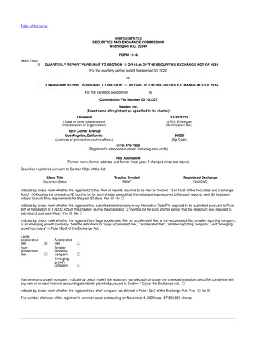 Thumbnail RadNet 10-Q Quarterly Report FY2022 
