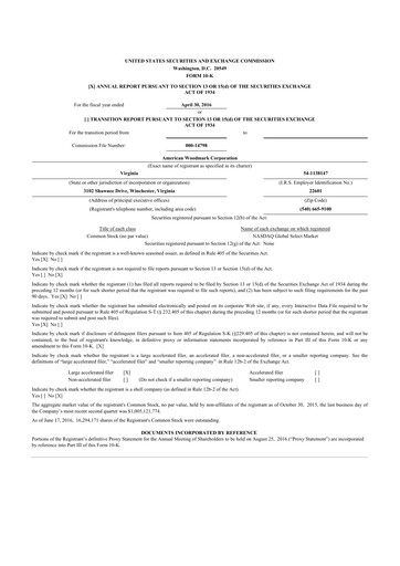 Thumbnail American Woodmark
 10-K Annual Report 2016