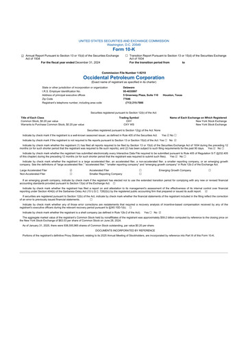 Thumbnail Occidental Petroleum 10-K Annual Report 2024