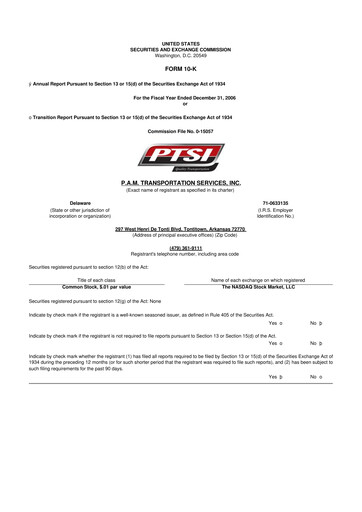 Thumbnail PAMT Corp 10-K Annual Report 