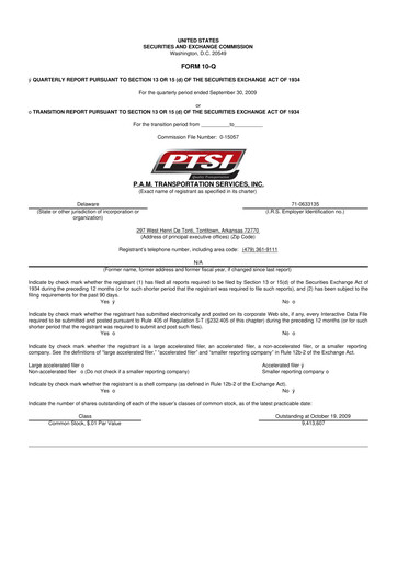 Thumbnail PAMT Corp 10-Q Quarterly Report FY 