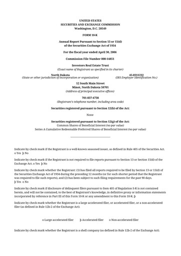 Thumbnail Centerspace 10-K Annual Report 