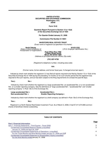 Thumbnail Centerspace 10-Q Quarterly Report FY 