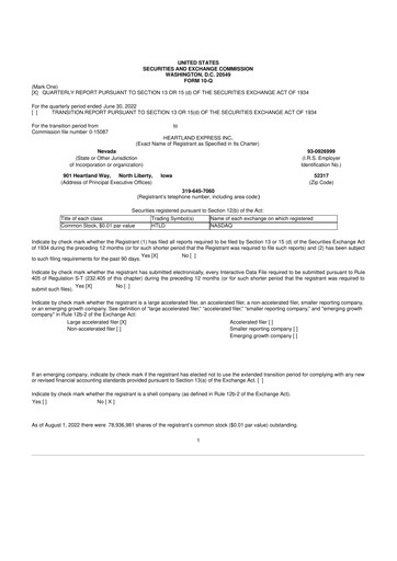 Vorschaubild Heartland Express 10-Q Quartalsbericht 2022 