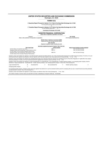 Thumbnail Webster Financial 10-Q Quarterly Report FY2025 