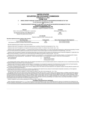 Thumbnail Equity Commonwealth 10-K Annual Report 2023