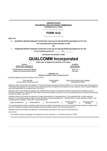 Thumbnail QUALCOMM 10-Q Quarterly Report FY2023 