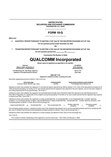 Vorschaubild QUALCOMM 10-Q Quartalsbericht 2026 