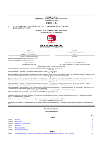 Thumbnail Jack in the Box
 10-K Annual Report 2012