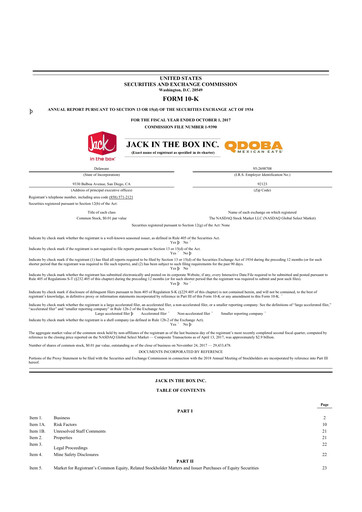 Thumbnail Jack in the Box
 10-K Annual Report 2017