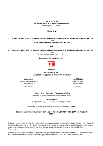 Thumbnail Photronics 10-Q Quarterly Report FY 