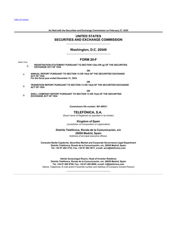 Thumbnail Telefónica 20-F Annual Report 2024