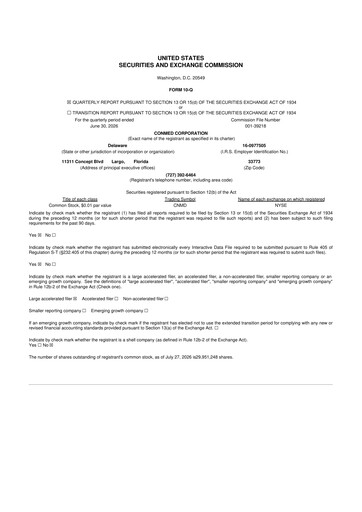 Thumbnail CONMED 10-Q Quarterly Report FY2026 