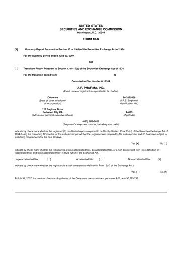 Miniature Heron Therapeutics 10-Q Rapport trimestriel  