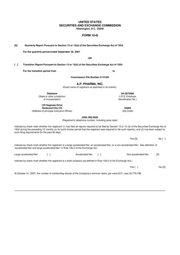 Miniature Heron Therapeutics 10-Q Rapport trimestriel  