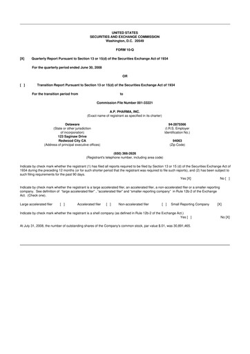 Miniature Heron Therapeutics 10-Q Rapport trimestriel  