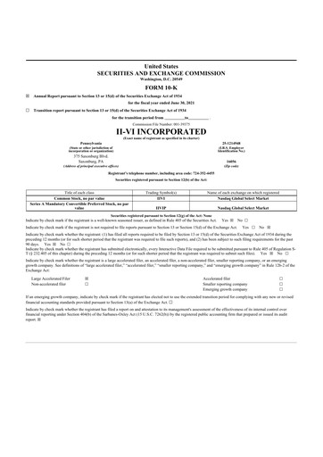 Thumbnail Coherent Corp. 10-K Annual Report 2020