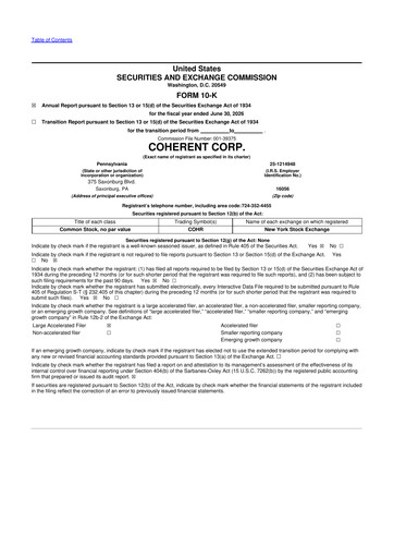 Thumbnail Coherent Corp. 10-K Annual Report 2026